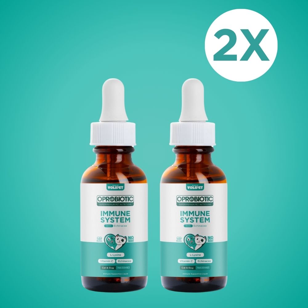 2 Adet Oprobiotic Kedi ve Köpekler İçin Bağışıklık Damlası 50ml